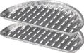 BBQ Collection barbecue grillschalen - Set van 16 stuks - 33 x 19 cm - Aluminium - Zilver