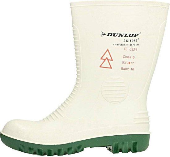 Dunlop A571411 Acifort High Voltage SB Werklaarzen - Wit / Groen - Maat 46