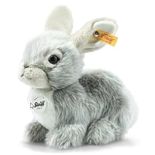 Steiff Dormili haas - 21 cm - knuffeldier - grijs zittend