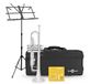 Gear4music Studietrompet, Zilver + Beginnerspakket