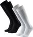 DANISH ENDURANCE Compressiekousen Dames & Heren - 21-26 mmHg - Wit/Zwart - Maat 39-42 - 2 paar