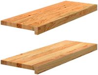 vidaXL Traptreden 2 stuks lichtbruin 70x25x2 cm massief eiken
