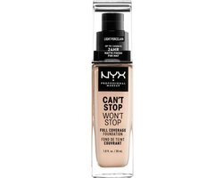 NYX Professional Makeup CANT STOP WONT STOP 24-HOUR FNDT - LIGHT PORCELAIN