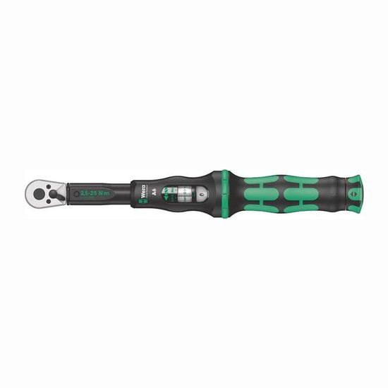 Wera Click-Torque A 6 - Ratel - Zwart, Groen
