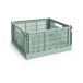 HAY Colour Crate L Carré 42x42 cm vert sauge