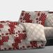 Bordeauxrood 100% katoen dekbedovertrek set voor tweepersoonsbed 250x250 cm
