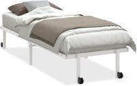 vidaXL Opvouwbaar Bedframe 80x200 cm Wit Staal