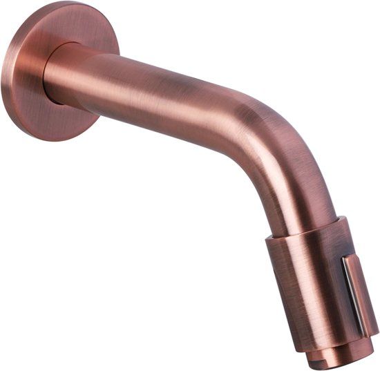 Differnz Muurkraan - Koud Water - Wastafelkraan - 11 cm - Rood Koper