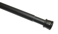 Gardinia Home Decor 23-4201 gordijnroede, zwart, metaal, wandmontage, universeel, verstelbare lengte, 90-140 cm
