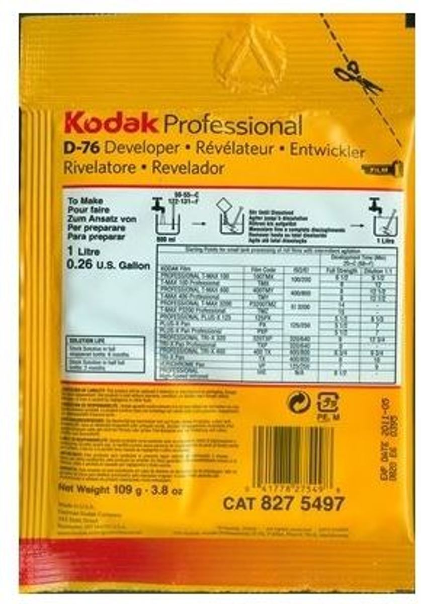 Kodak D-76 DEVELOPER TM 3.8L NVT One size