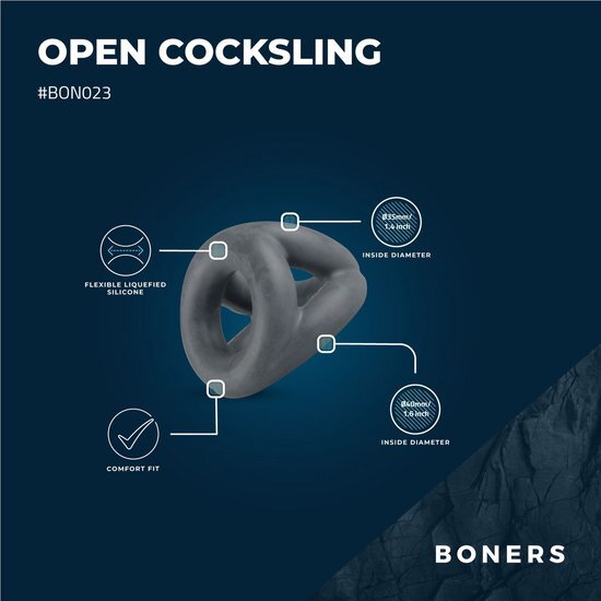 Boners Liquid Silicone Cockring En Ballstretcher