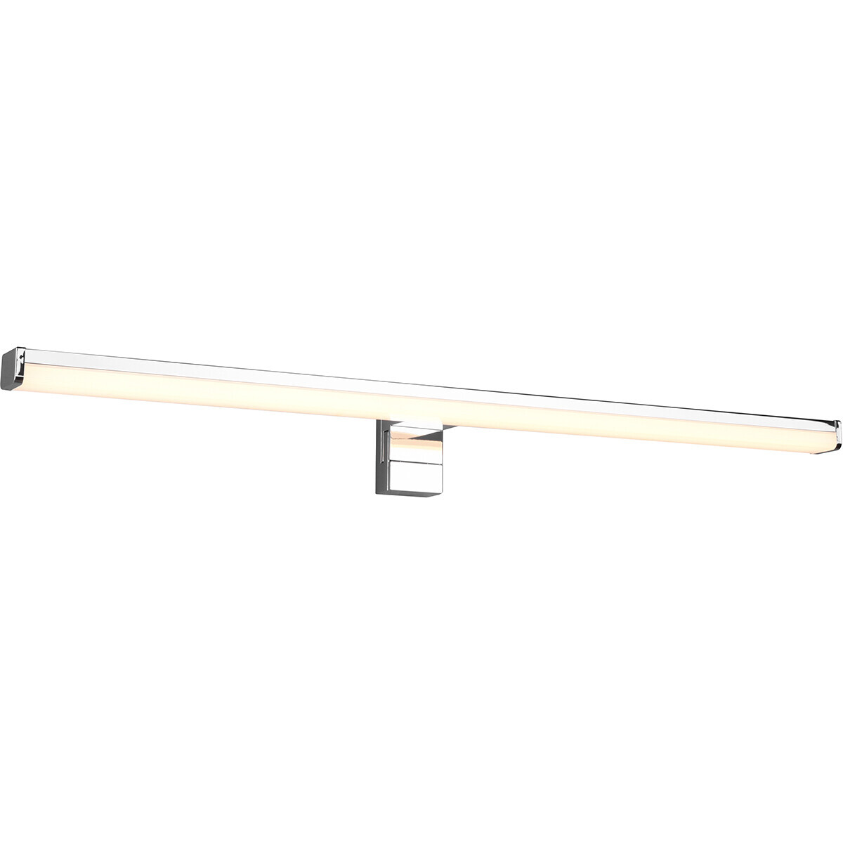 BES LED LED Spiegelverlichting - Trion Liman - 11W - Spatwaterdicht IP44 - Warm Wit 3000K - Glans Chroom - Kunststof