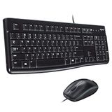 Logitech MK120 Combo toetsenbord en muis bekabeld voor Windows