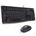 Logitech MK120 Bedraad Toetsenbord- en Muiscombinatie voor Windows, UK Engels QWERTY indeling - Zwart