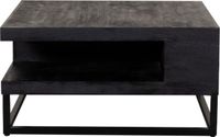 LABEL51 Cube Salontafel - Zwart - Hout - 80 cm