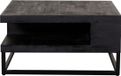 LABEL51 Cube Salontafel - Zwart - Hout - 80 cm