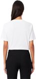 Lacoste Oversize Fit Dames T-shirt wit, Effen