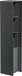 Ledscom.de Prise de jardin Pomi pour extérieur - IP44 - Triple - Acier inoxydable - Anthracite - Angulaire - 33 cm