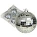 Othmar Decorations Discobal kerstballen - 12x zilver - 8 cm