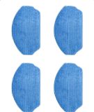 CleanWise Henk - 4 Dweildoeken - Dweilpads voor robotstofzuiger CleanWise Henk