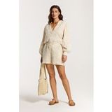 Shiwi Broek 'Mila Bohemian' beige / wolwit