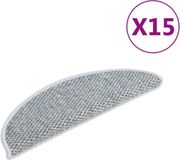vidaXL - Zelfklevende Trapmatten - Sisal-look - Blauw - 15 stuks