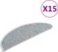 vidaXL - Zelfklevende Trapmatten - Sisal-look - Blauw - 15 stuks
