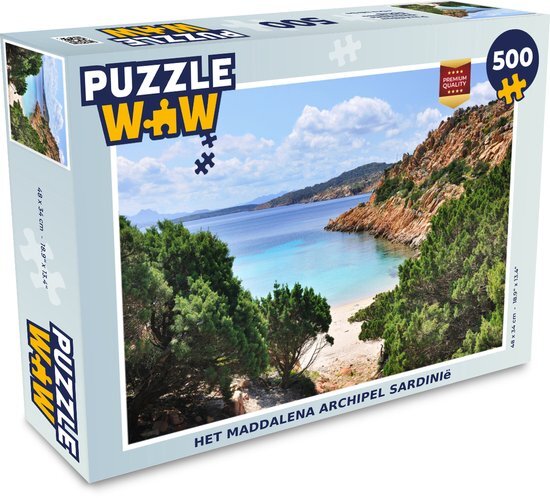 MuchoWow Puzzel Het Maddalena archipel Sardinië - Legpuzzel - Puzzel 500 stukjes