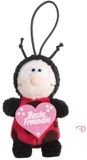 Nici Knuffelhanger Beste Vriendin Junior 9,5 Cm Polyester Rood