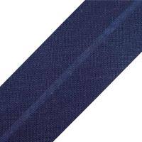 cyclingcolors 1 x biasband om te naaien van katoen, breedte 20 mm, lengte 25 m, gebreide muts, tas, decoratie, genaaid, Parijsblauw