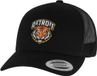 Mister Tee Detroit Tiger Head Patch 5Panel Retro Snapback Pet - Zwart