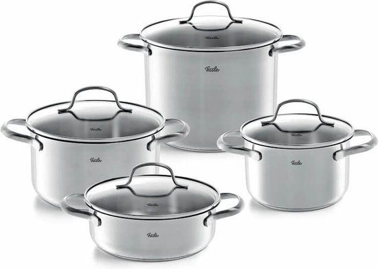 Fissler San Francisco Pannenset 4-delig - RVS - Zilver