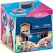 PLAYMOBIL Transportabel poppenhuis, blauw, met 3 figuren, inclusief accessoires, artikelnummer 70985