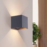 LEDVION USB Oplaadbare Wandlamp met Sensor - Antraciet