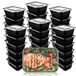 Solidchoice - Set van 100 Magnetronschalen met Deksels - Herbruikbare Maaltijdbakjes voor Afhaalmaaltijden
