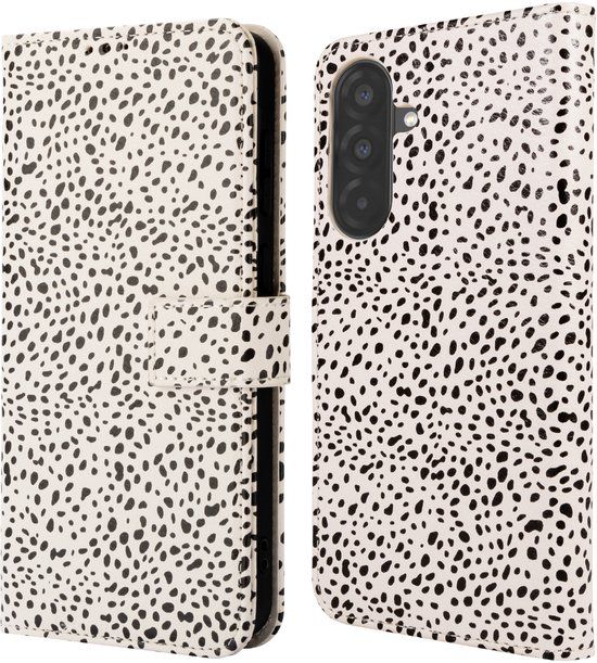 imoshion Hoesje - Geschikt voor Samsung Galaxy A57 (5G) - Design Bookcase smartphone - Desert Dots