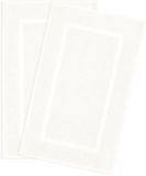 Hammetex badmattenset (2 stuks), 100% katoenen douchemat voor de badkamer, absorberende wasbare badmatten 51x86 cm, grote badmatten, crème
