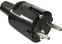 AS Schwabe 62222 Stekker met randaarde PVC 230 V Zwart