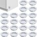 OEM ZIDOUBLE 20 stuks - Ventilatieroosters voor kasten - 35MM - Ronde ventilatieopening - Ventilatierooster deksel - RVS - Wit