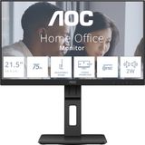 AOC 22E2UMF LED display 54,6 cm (21.5") 1920 x 1080 Pixels Full HD Zwart