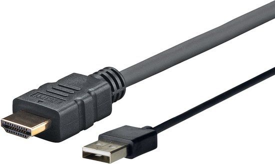 VivoLink PROHDMIUSB3 3m HDMI USB A Zwart video kabel adapter