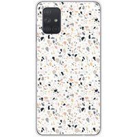 1001 coques Samsung Galaxy A71 terrazzo color bedrukt siliconen hoesje