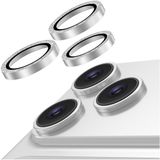 AVY Camera Lens Protector Rings | Geschikt voor Apple iPhone 14 Pro / 14 Pro Max | Camera Lens Protector Glas | Schokbestendig | Krasbestendig | met Applicator | Glitter Zilver