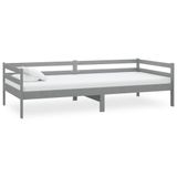 VidaXL Canapé-lit pin massif gris 90x200 cm