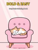 Bold & Easy Cozy Cats Coloring Book