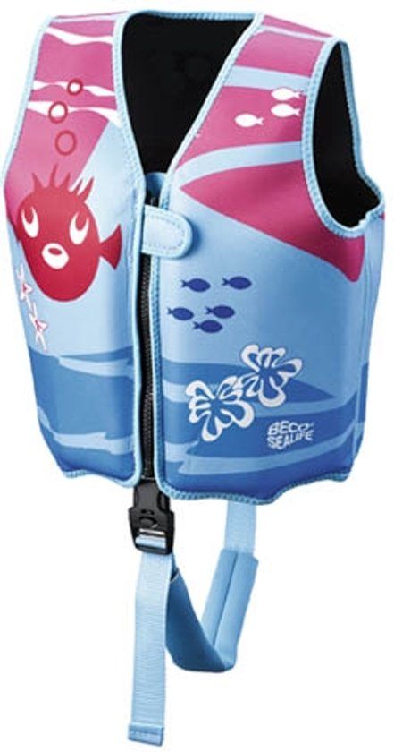 Beco Sealife - Zwemvest kind - Drijfvest 15-18 kg - Maat S - Blauw/Roze