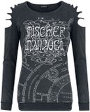 Harry Potter Mischief Managed Dames Shirt met lange mouwen - donkergrijs - XL