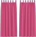 vidaXL Rideaux occultants à œillets 2 pcs Rose vif 260 x 140 cm