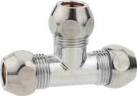 KIRCHHOFF Raccord coudé en T - Chrome - 3/8" x 10 mm
