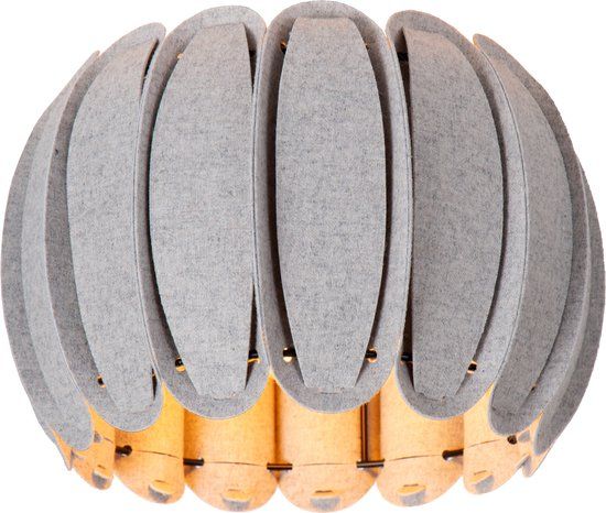 Lucide SPENCER Plafonnière - Ø 30 cm - Grijs - 1xE27 - Met dimfunctie